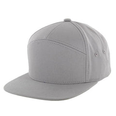 Kamel 707 7 Panel Flat Adjustable Snapback Solid Trucker Cap