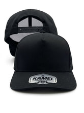 KAMEL 804 YOUTH 5 PANEL SOLID HIGH CROWN SLIGHT CURVE TRUCKER HAT