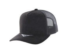 Kamel 804 5 Panel Suede HIGH CROWN SLIGHT CURVE Mesh Trucker