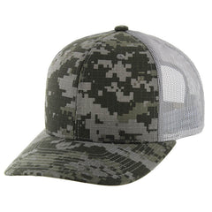 Kamel 815 100% Cotton Camo Snapback Trucker Cap Slight Curve