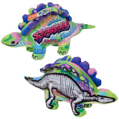 Plush Graffiti Stegosaurus Dinosaur 15" (EACH)