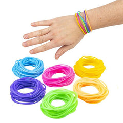 Neon PVC Bracelet Assortment 7" (144 PACK)