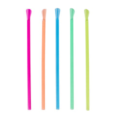 Neon Spoon Straw Assortment (400 PACK)