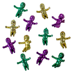 Mardi Gras Metallic Babies 1.25" (DZ)