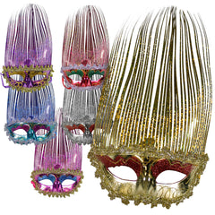 Mardi Gras Mask - Spikes Assorted (EACH)