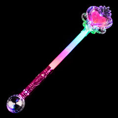 Light Up Princess Magic Ball Wand 21" (EACH)