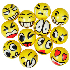 Emoticon Stress Ball Assortment 3" (DZ)