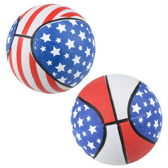 Mini Patriotic Stars and Stripes Basketball Assorted 7" (EACH)