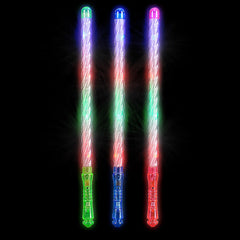 Light Up Flashing Spiral Wand Assortment 18.5" (DZ)
