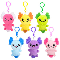 Plush Axolotl Clip On Assortment 3.5" (DZ)