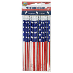 Patriotic Pencils 7.5" (DZ)