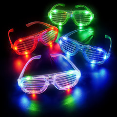 Light Up Slotted Glasses Assortment (DZ)