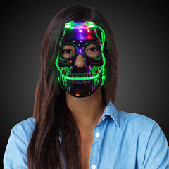 Light Up Skull Mask 8" (EACH)