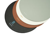 Vegan Leather Mousepad - Round (Name Printing)