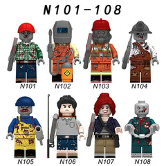 Zombie Soldier Zombie Resident Evil Halloween Judge De Soldier Doll Suitable for LEGO Assembled Building Block Toys