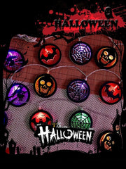 1707BA Halloween Decorations Skull Witch Bat Props Pumpkin Lighting Chain Mall and Shop Scene Arrangement Decoration Luminous - WHOLESALE USA SUPPLY