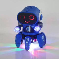 Six-Claw Fish Dancing Robot with Music Play Electric Six-Legged Robot Tool More than 0 4 Yuan Boy and Girl Baby Toys