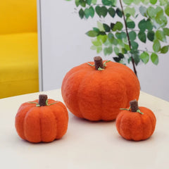 Pastoral Handmade Wool Felt Pumpkin Desktop Decoration Halloween Creative Scene Matching Photography Home Ornament Furnishing