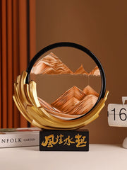 Beihan Beautiful Style Quicksand Painting Hourglass Decoration Home Living Room Office Decorations Housewarming Gifts