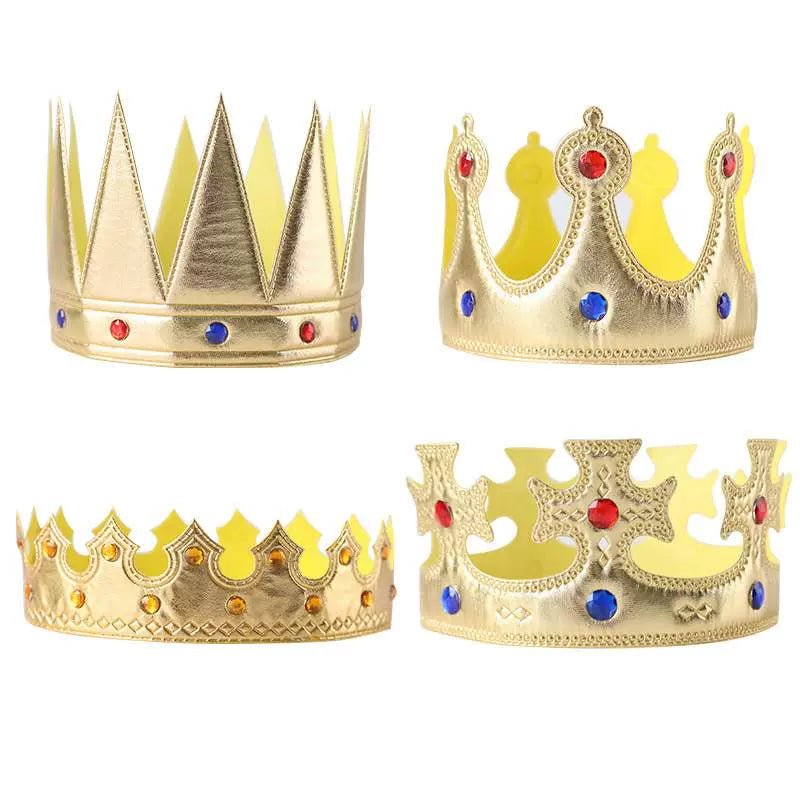 Halloween Props Golden Hat Headdress King Crown - WHOLESALE USA SUPPLY