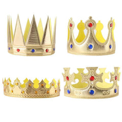 Halloween Props Golden Hat Headdress King Crown - WHOLESALE USA SUPPLY