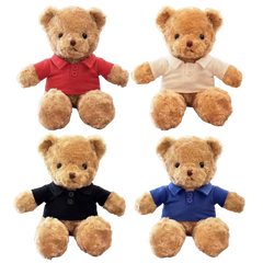 30cm Bear with Polo T-Shirt (Deliver in 4-6 weeks)