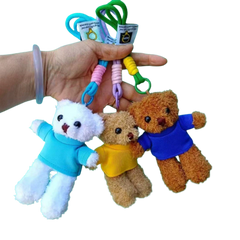 12cm Bear with Shirt Keychain (Deliver in 4-6 weeks)