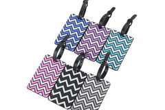 Geometric Pattern Chevron Luggage Tag