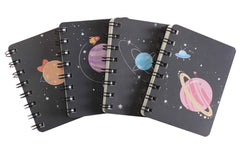Galaxy Planet Design Spiral Notebook