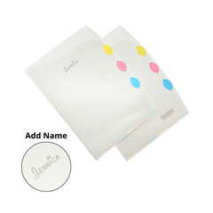 4 Compartment L Shaped Plastic Folder (Name Printing)