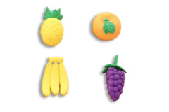 Novelty Fruits Mini 4 Piece Eraser Set