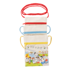 Colorful Mini Canvas Sling Bag (Deliver in 4-6 weeks)