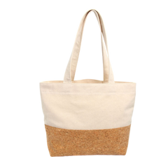 Cork Stitching Canvas Tote Bag (Deliver in 4-6 weeks)