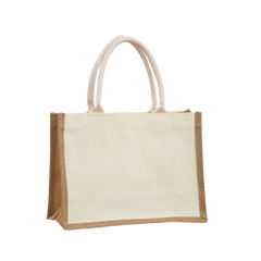 Small Jute Stitching Tote Bag (Deliver in 4-6 weeks)