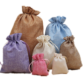 Large Linen Jute Drawstring Bag (Deliver in 4-6 weeks)