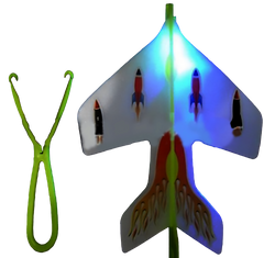 Elastic Light Up Plane
