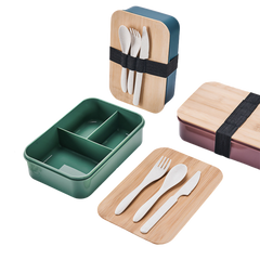 Bamboo Wooden Cover Lunch Box (Deliver in 4-6 weeks)