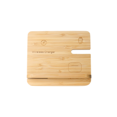 3-in-1 Multifunctional Bamboo Wireless Charger (Deliver in 4-6 weeks)