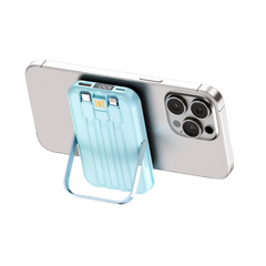 Magnetic Wireless Power Bank w/ Built-in Cable Fast Charge 10,000 Mah (Deliver In 4-6 weeks)