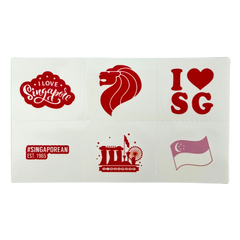 Singapore Theme Tattoo Sticker