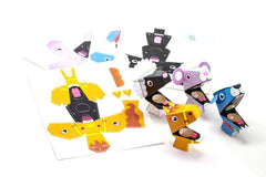 Pack of 4pcs DIY Cardboard Finger Puppets