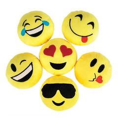 Plush Emoticon Pillow Assortment 5" (DZ)