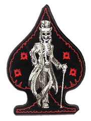 SKELETON CANE SPADE PATCH (Sold by the piece)