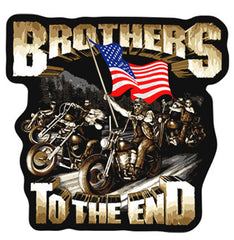 BROTHERS TO THE END 5 INCH PATCH (Sold by the piece)