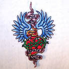 NOT BY THE GRACE OF GOD 4 INCH PATCH (Sold by the piece or dozen ) *-CLOSEOUT NOW .50 CENTS EA