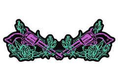ROSES AND PISTOLS PATCH (Sold by the piece)