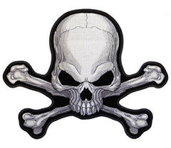 DELUXE SKULL X BONES EBRODIERED PATCH (Sold by the piece)