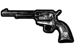 PISTOL EBRODIERED PATCH pointed left (Sold by the piece)