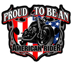 PROUD TO BE A RIDER EBRODIERED PATCH (Sold by the piece)