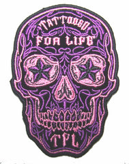 DAY OF THE DEAD LADIES 4 IN EMBROIDERED PATCH (sold by the piece )